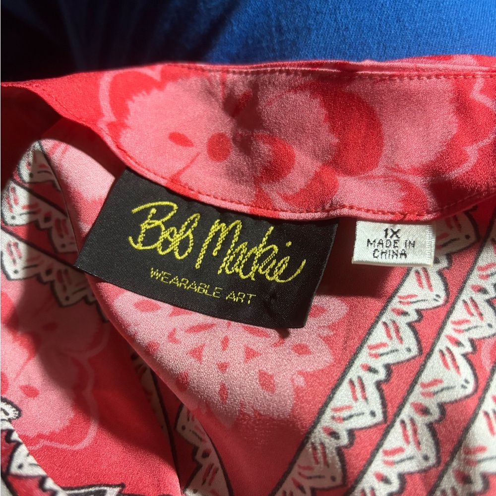 Bob Mackie Vintage “Wearable Art” Blouse-1x - image 4